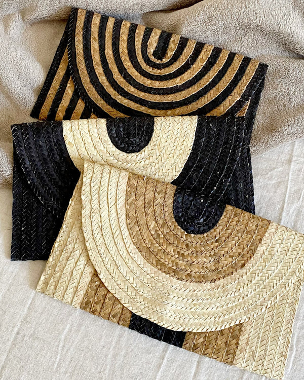 Geometric Straw Clutch