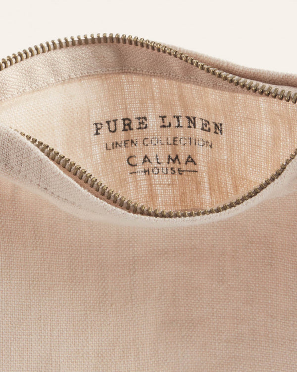 Linen Natural Cosmetic Bag/Clutch