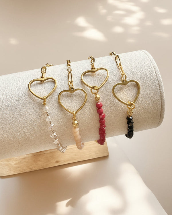 Heart Mix - Beads/Chain
