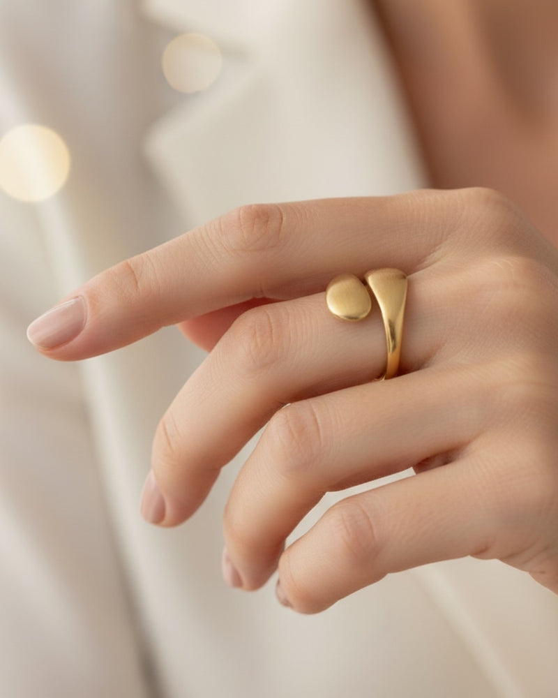 Ring 'Flat Drops'
