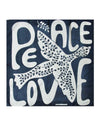 Mini Silk Peace & Love - Navy