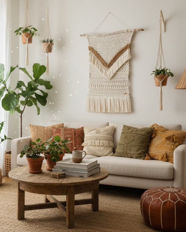 Boho Macrame Tapestry, Serie Weaving