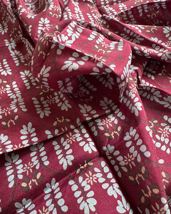 Mini Silk Scarve Albertine - Burdeos