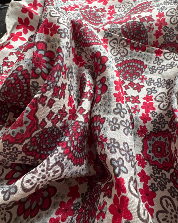 Mini Silk Scarve Caribe - Red