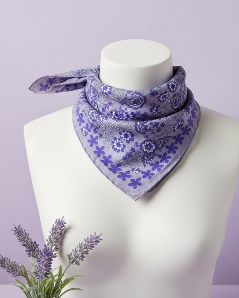 Mini Silk Scarve Caribe - Purple