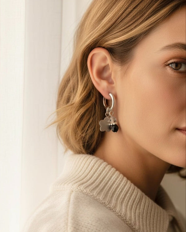 Silver Bloom Earrings