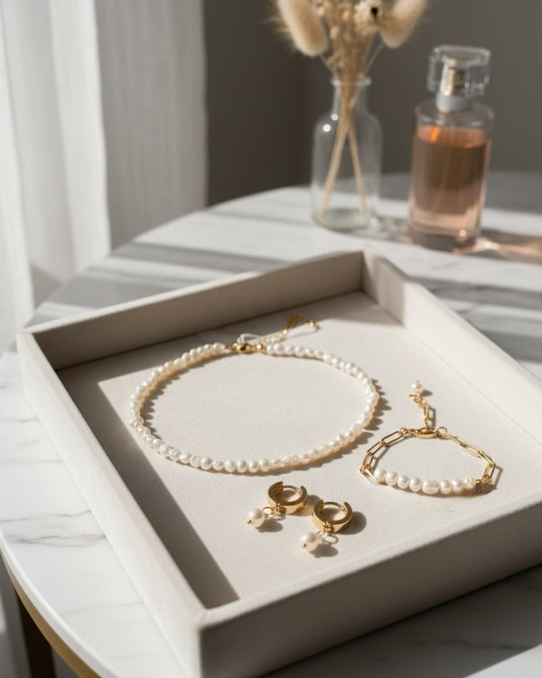 Set Jewelry - Nacar Pearls