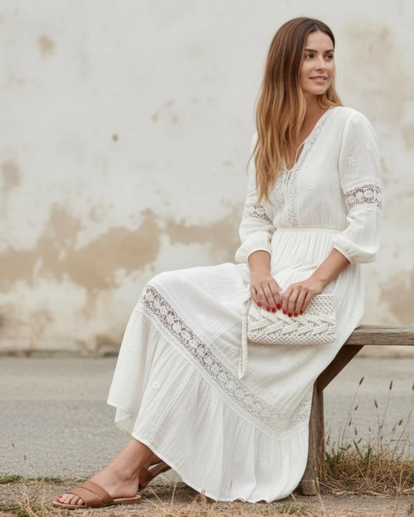 Waves Macrame Clutch