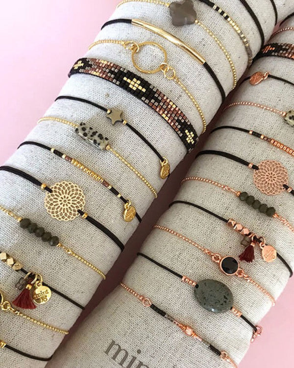 Delicate Chain Beads Black