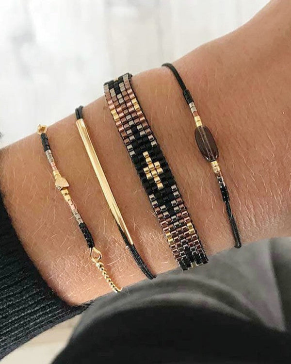 Glass Stone Black - Brown