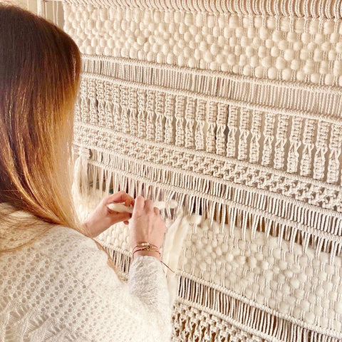 Lisa XL Macrame Tapestry, Serie Weaving