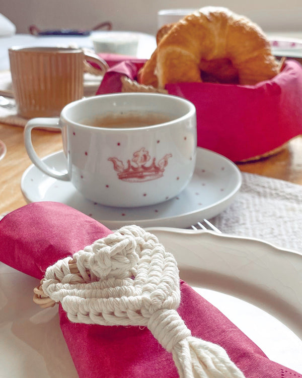 Macrame Napkin Ring Set-6
