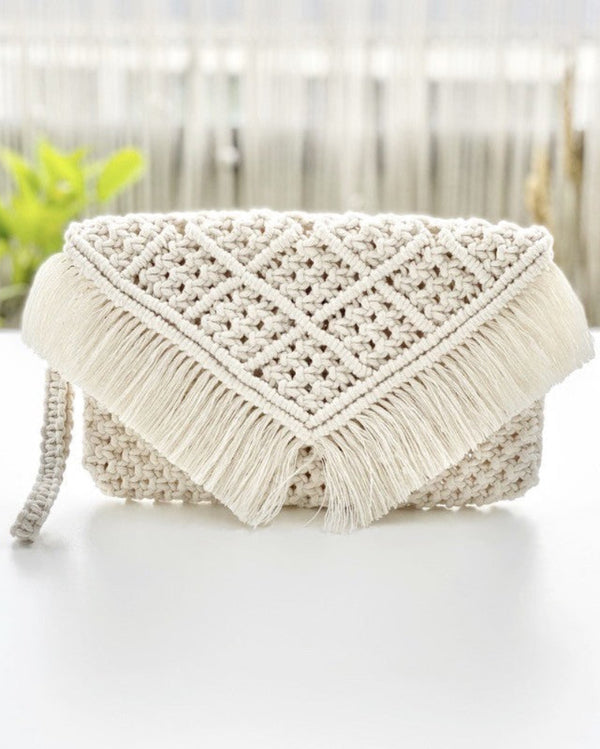 Rhombus Macrame Clutch