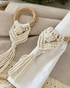 Macrame Napkin Ring Set-6