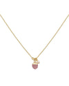 Gemstone Necklace - Pink