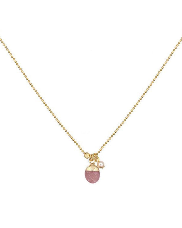 Gemstone Necklace - Pink