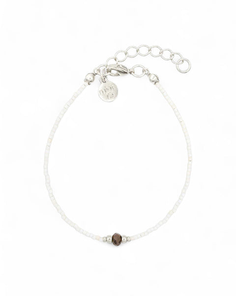 Diamond Bracelet - White & Bronze