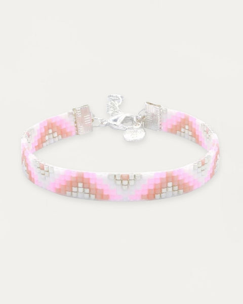 Beaded Zig Zag Candy Pink