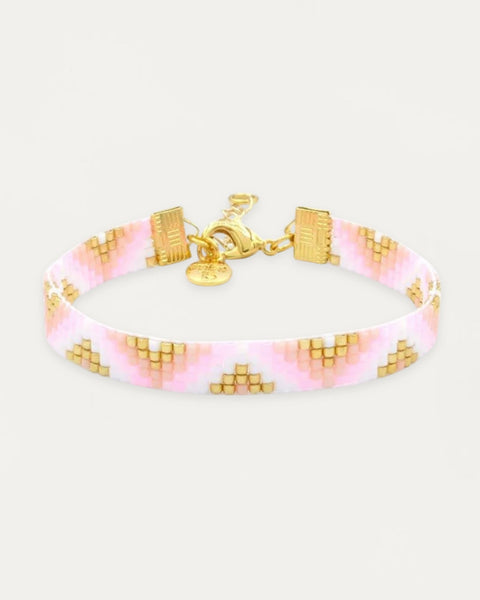 Beaded Zig Zag Candy Pink
