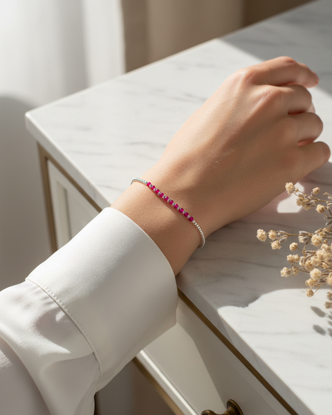 Little Jade Beads Ruby Pink