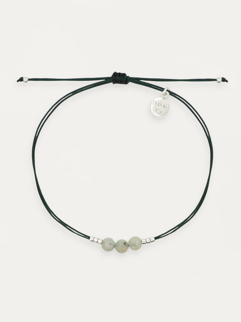 Jade Stone Bracelet - Dark Green