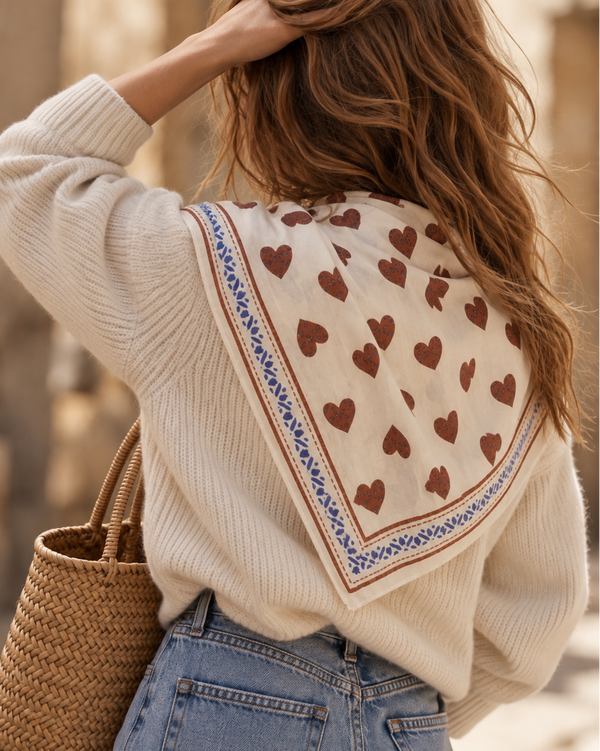Heart Cotton Scarve