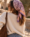Indian Cotton Scarve - Violet