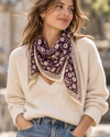 Purple Cotton Twill Scarve