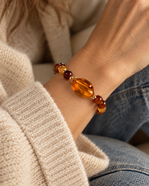 Einfarbige Perle – Gold