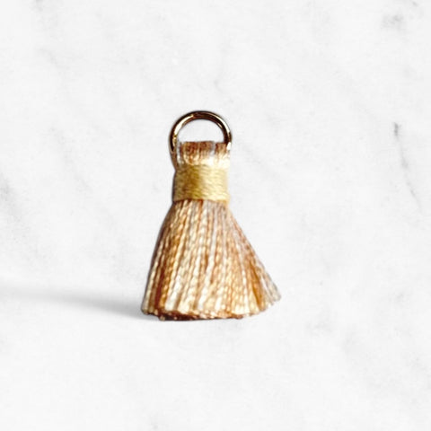 Beige Tassel Joy Gold