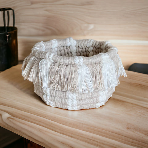 Macrame Cotton Baskets