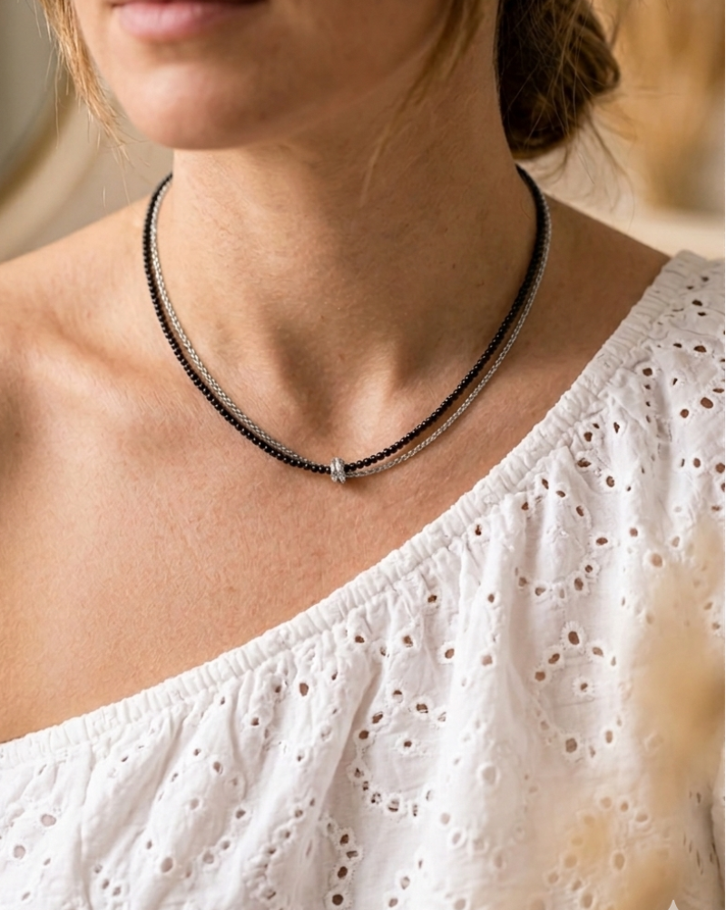 Duality Silver Necklace