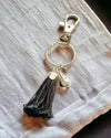 Black Tassel Key Chain