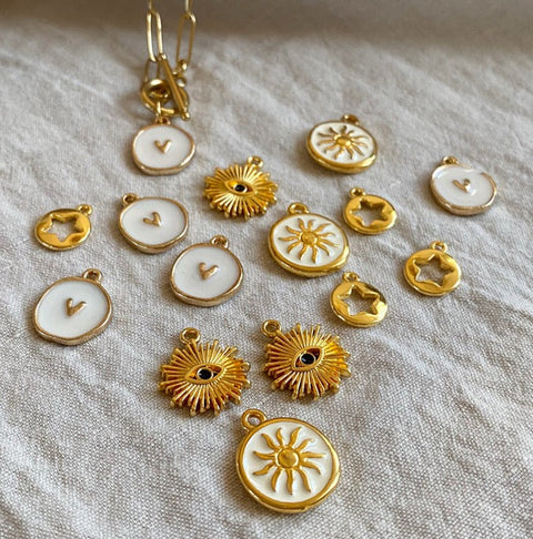 Customized Gold Necklace - Charms