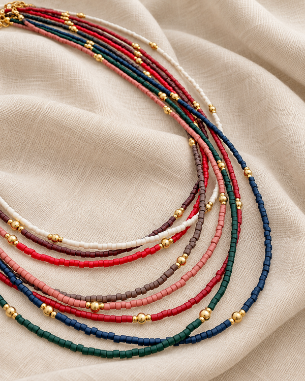 Color Notes Gold Necklace