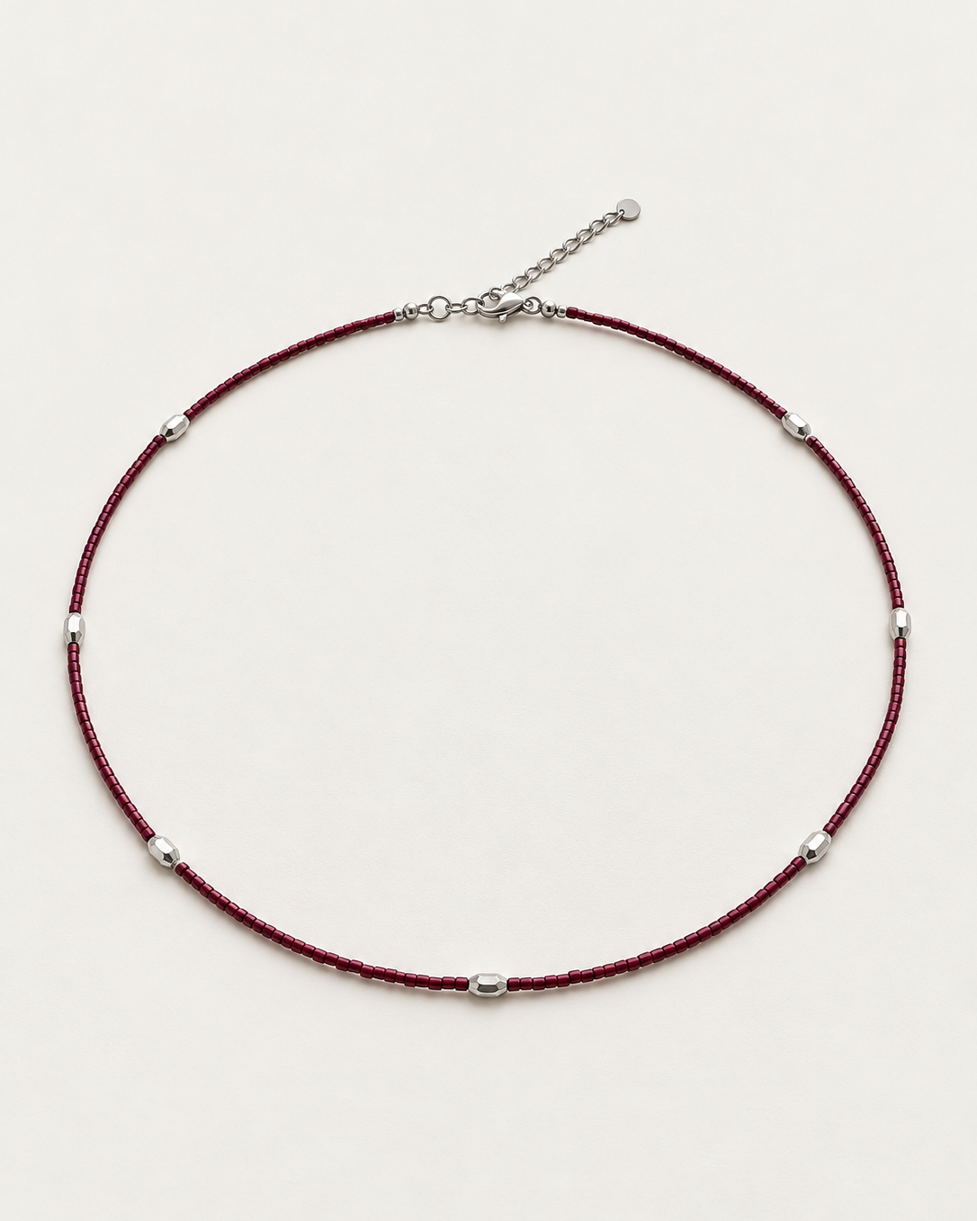Color Notes Silver Necklace