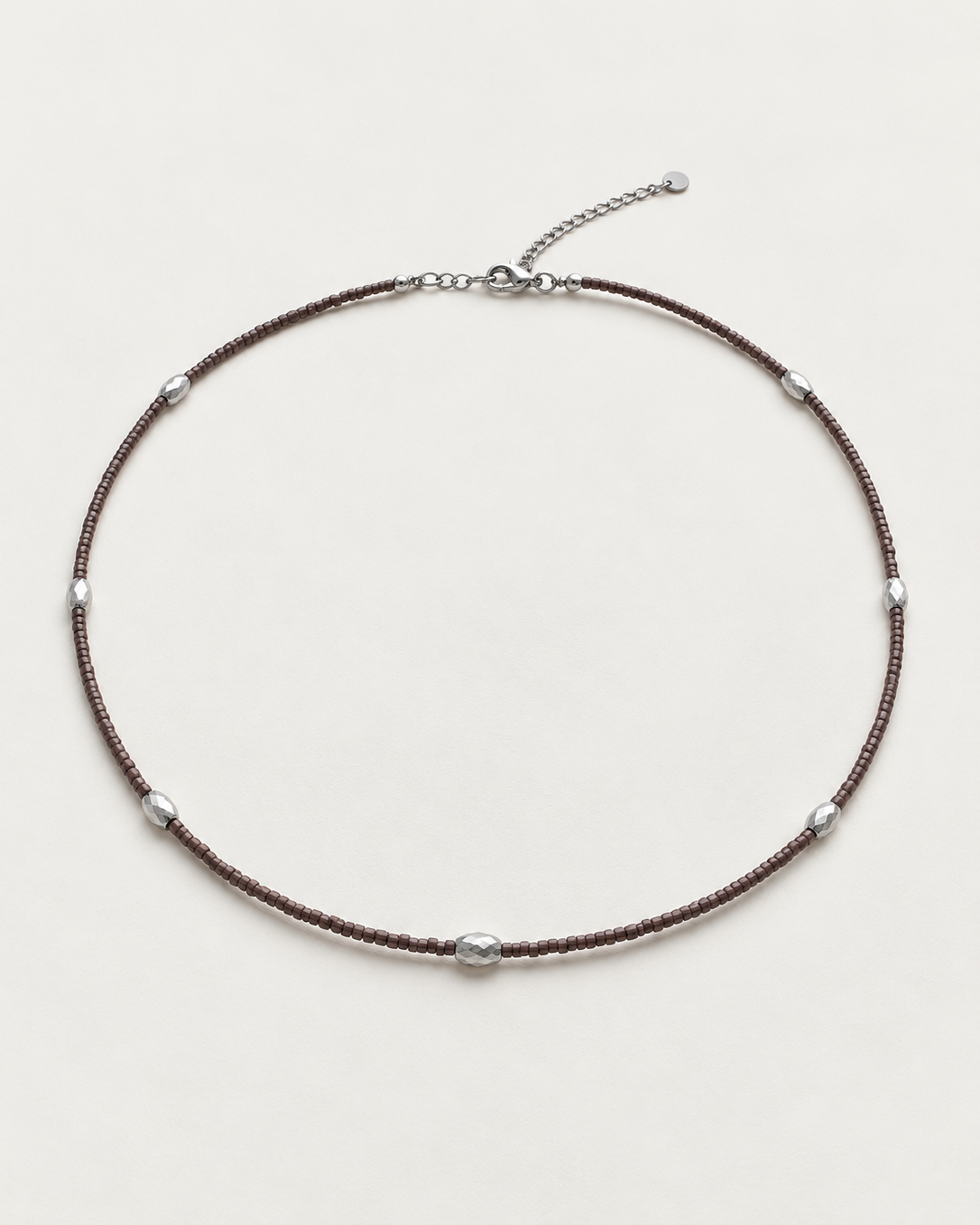Color Notes Silver Necklace