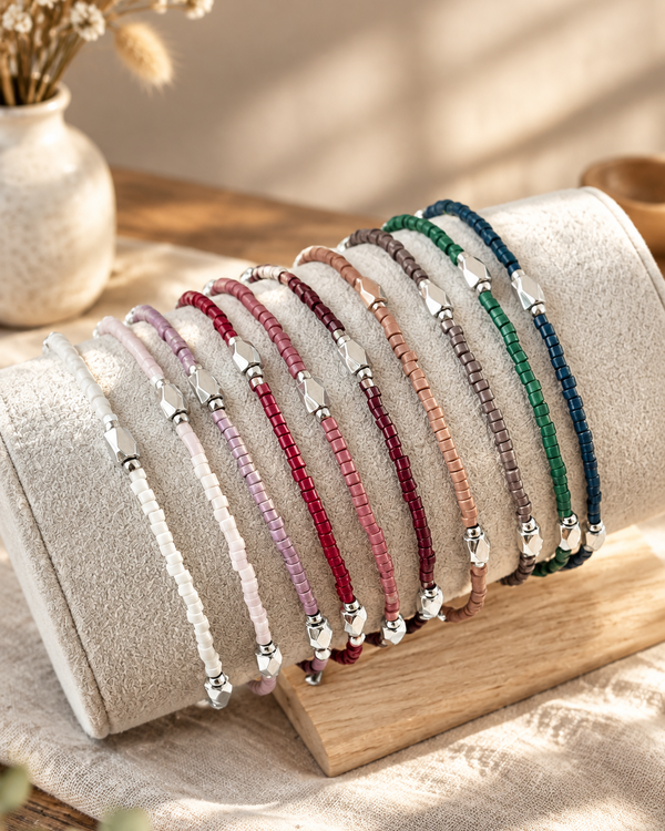 Color Notes Silver Bracelet