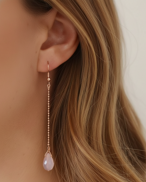 Crystal Drops Rose Opal
