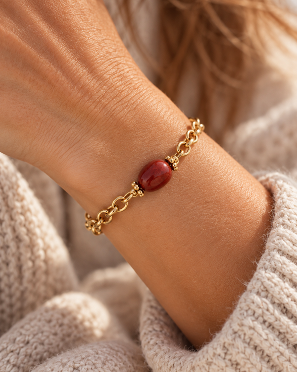 Einfarbige Perle – Gold