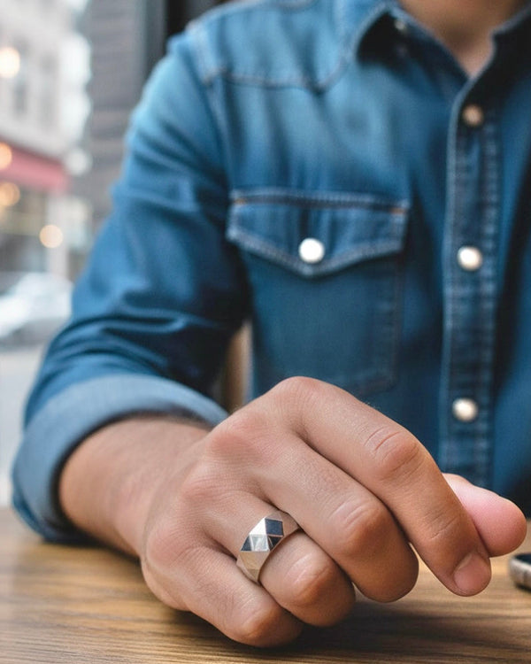 Faceted Ring Men