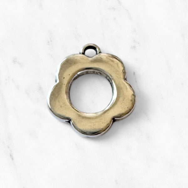 "Flower Charm Silver JOY"