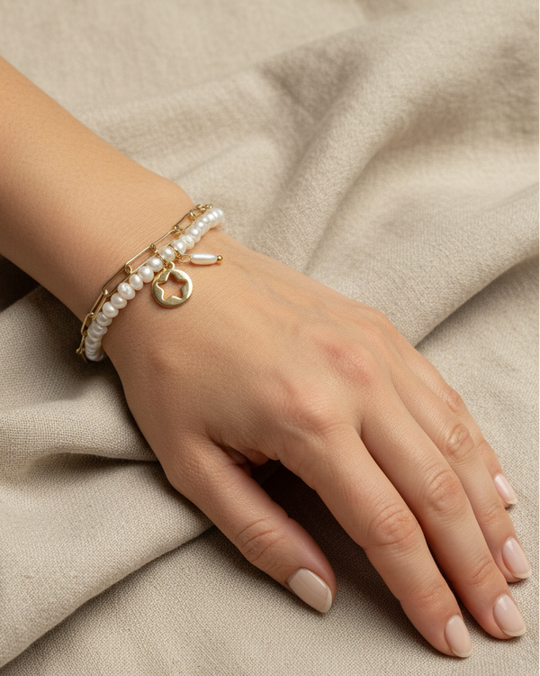 Glow Gold - Beads & Chain