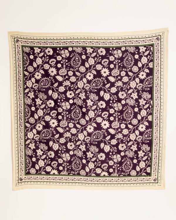 Purple Cotton Twill Scarve