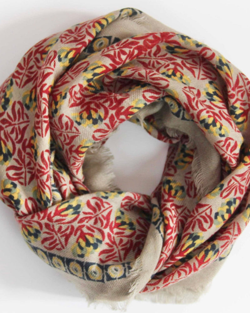 Wool Scarves Poem Red