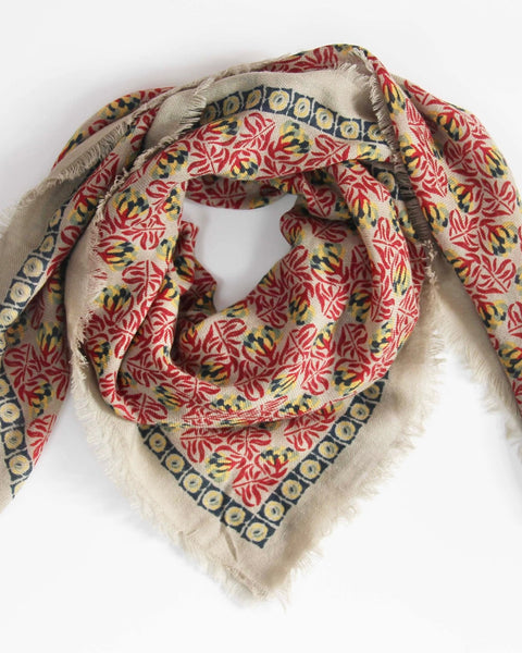 Wool Scarves Poem Red