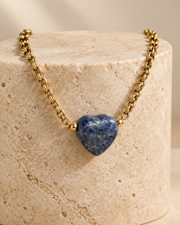 Strong Heart Gold Necklace