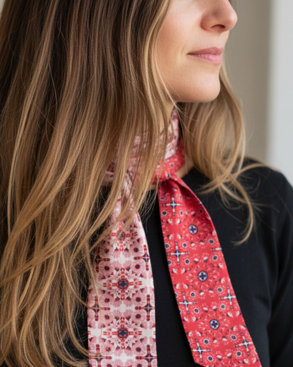 Diadema Silk Casablanca Rosa