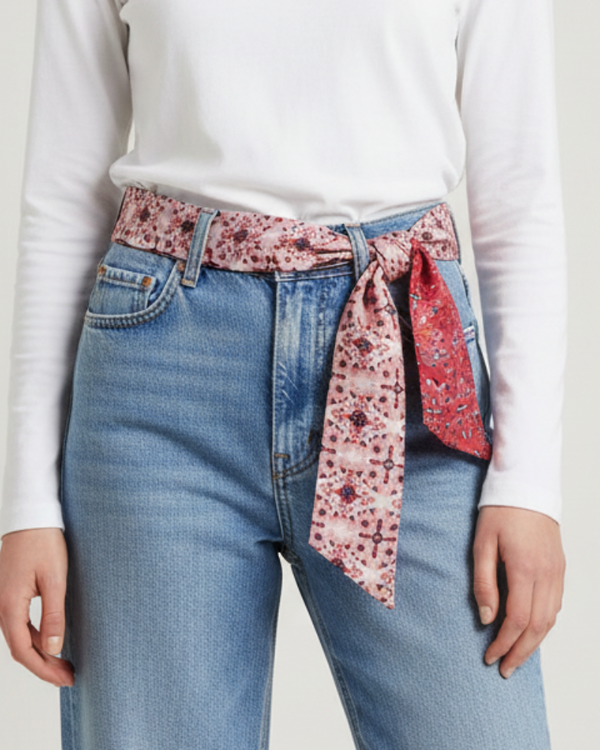 Diadema Silk Casablanca Rosa