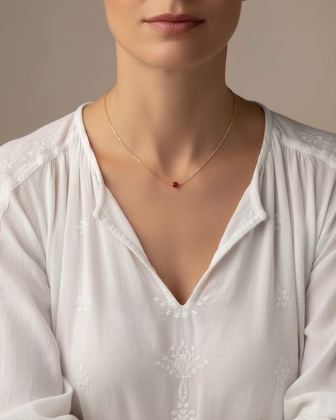 Minimal Point Necklace - Gold